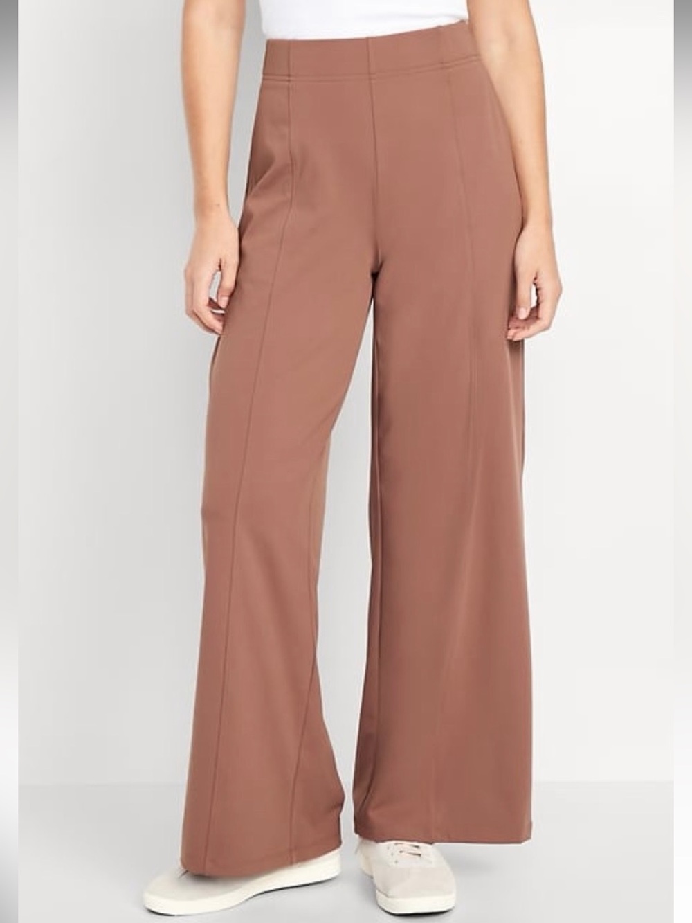 Old Navy 🔥 Wide-Leg High-Rise Pants in Mauve Brown
